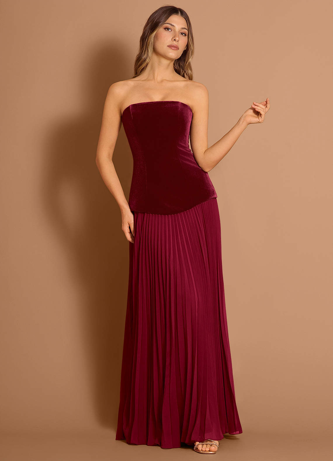 Hespera Merlot Maxi Dress  Dress - WSBYTLP