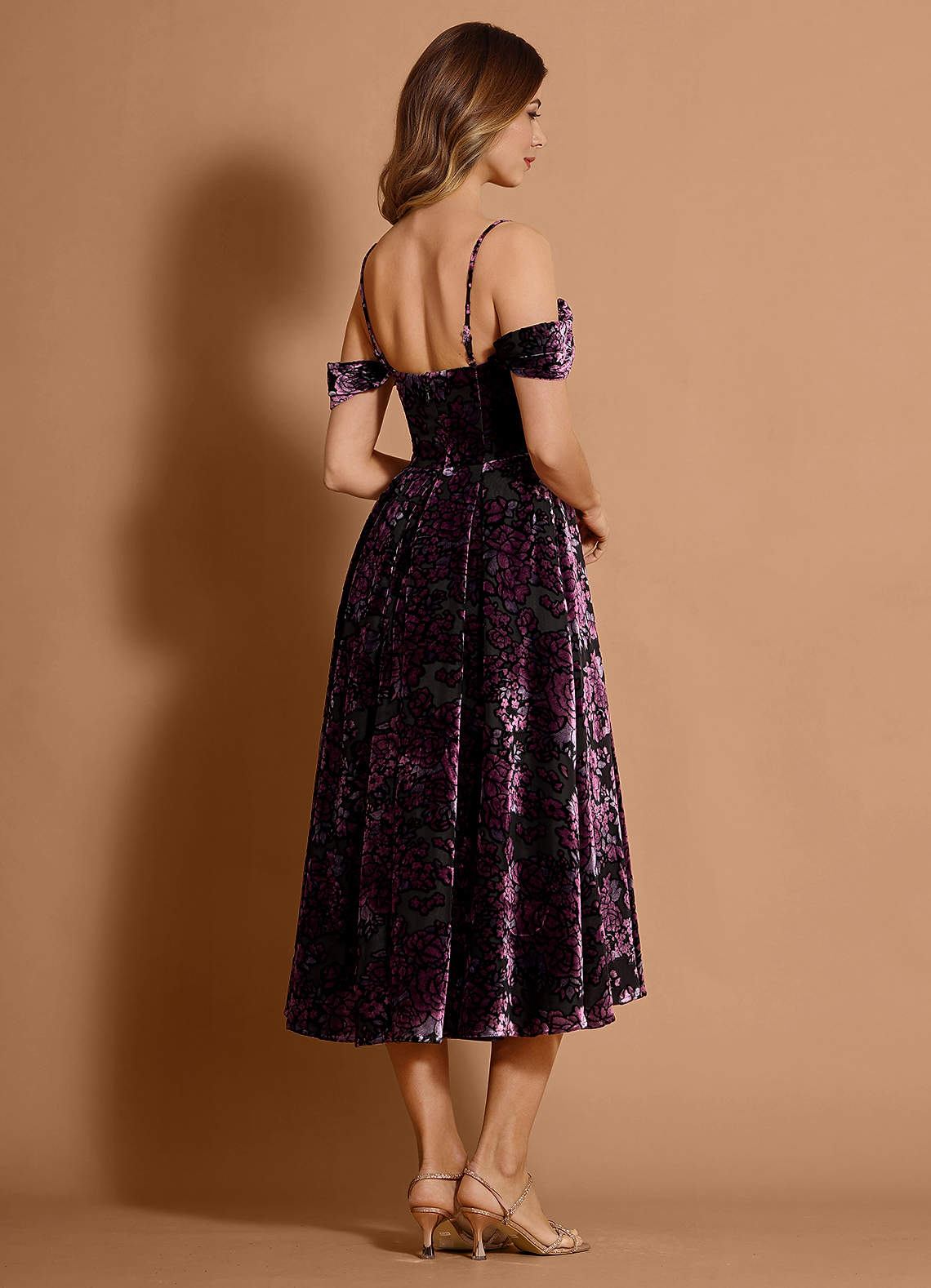 Eunice Black Amethyst Midi Dress  Dress - WSBYTLP