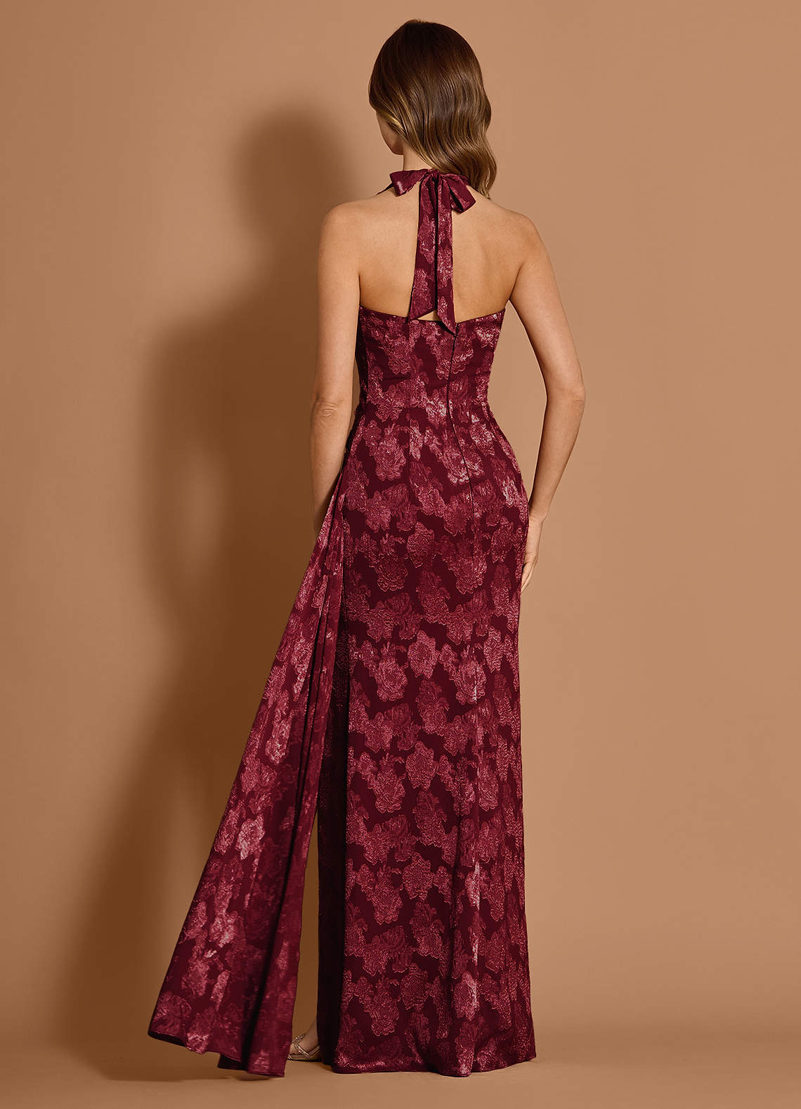 Estee Wine Maxi Dress  Dress - WSBYTLP