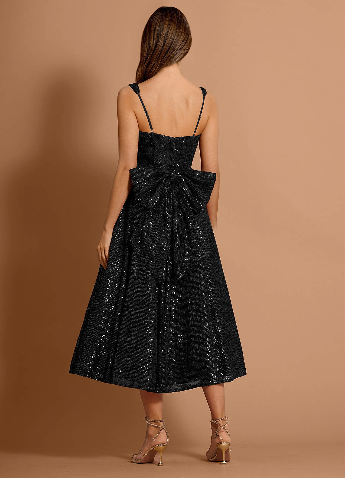 Romina Black Midi Dress  Dress - WSBYTLP