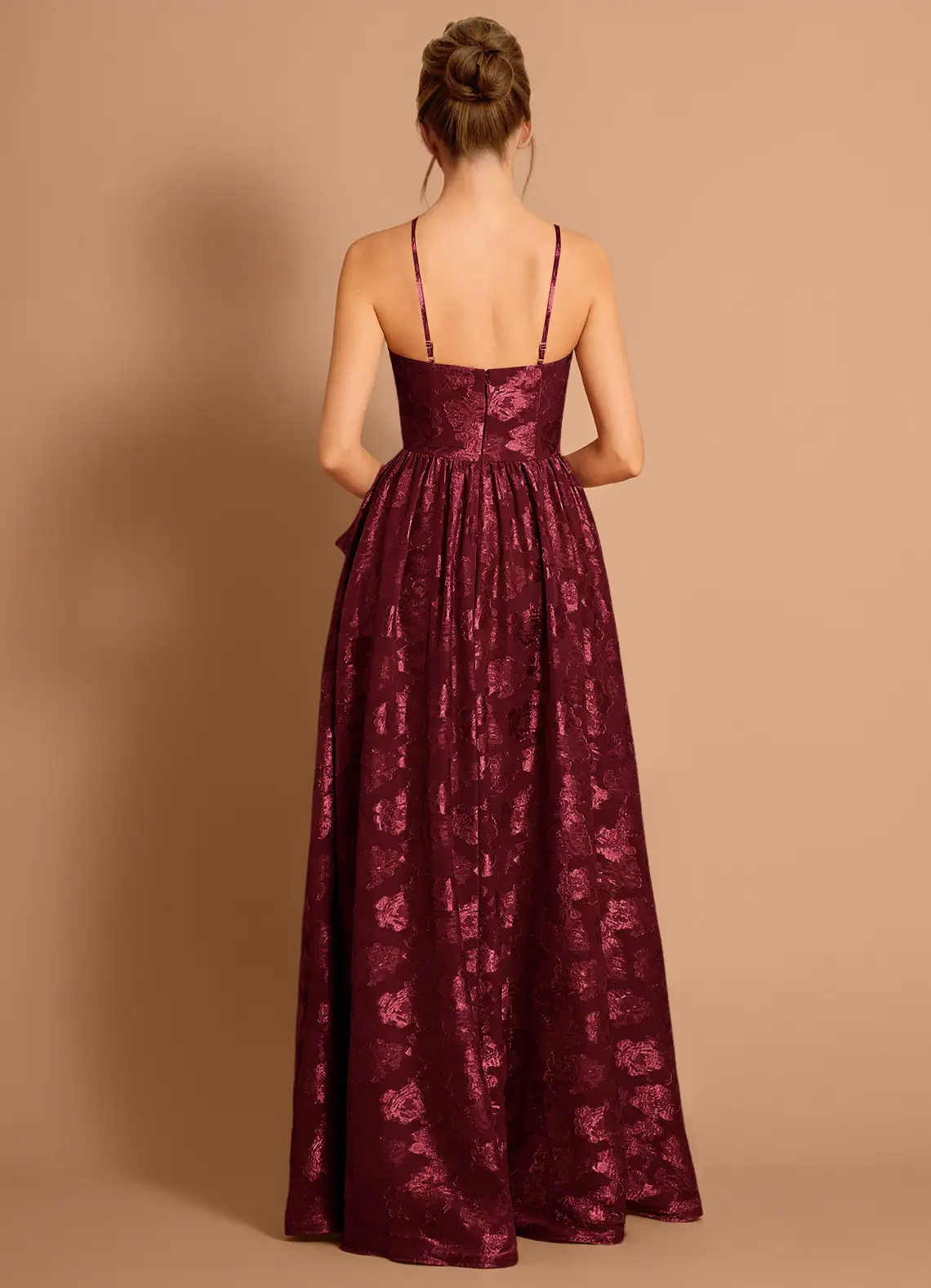 Ondine Wine Maxi Dress  Dress - WSBYTLP