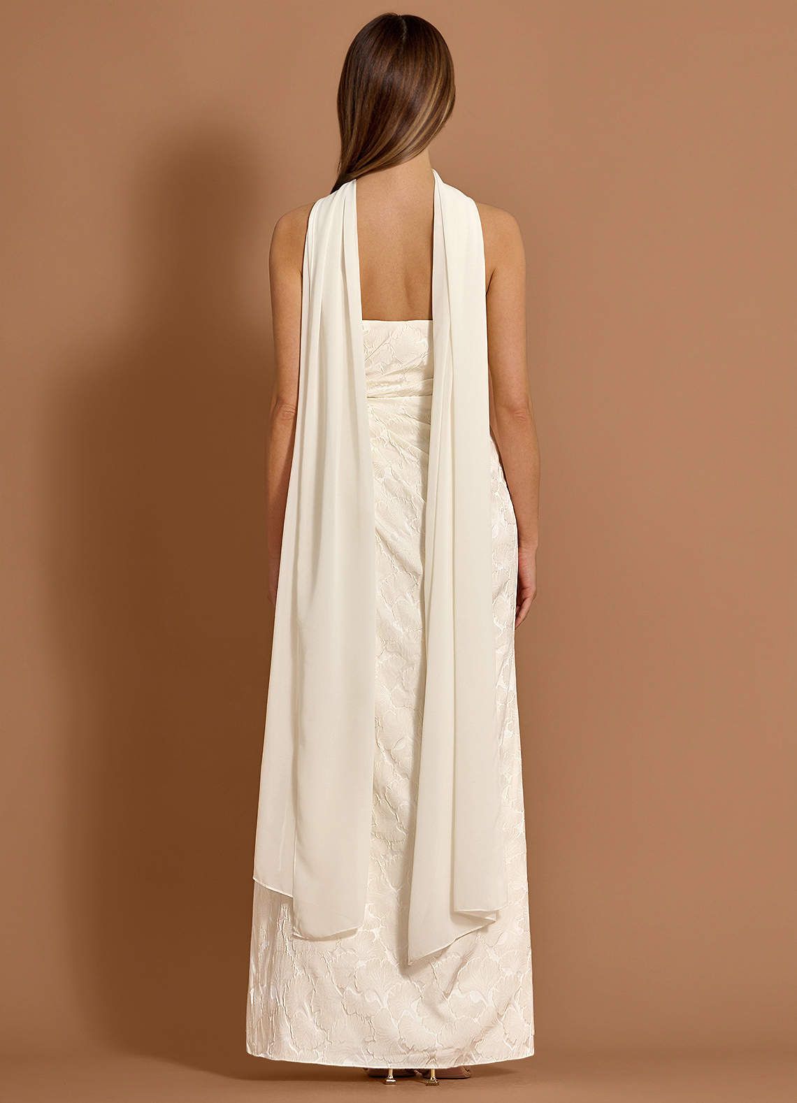 Caelia French White Maxi Dress  Dress - WSBYTLP