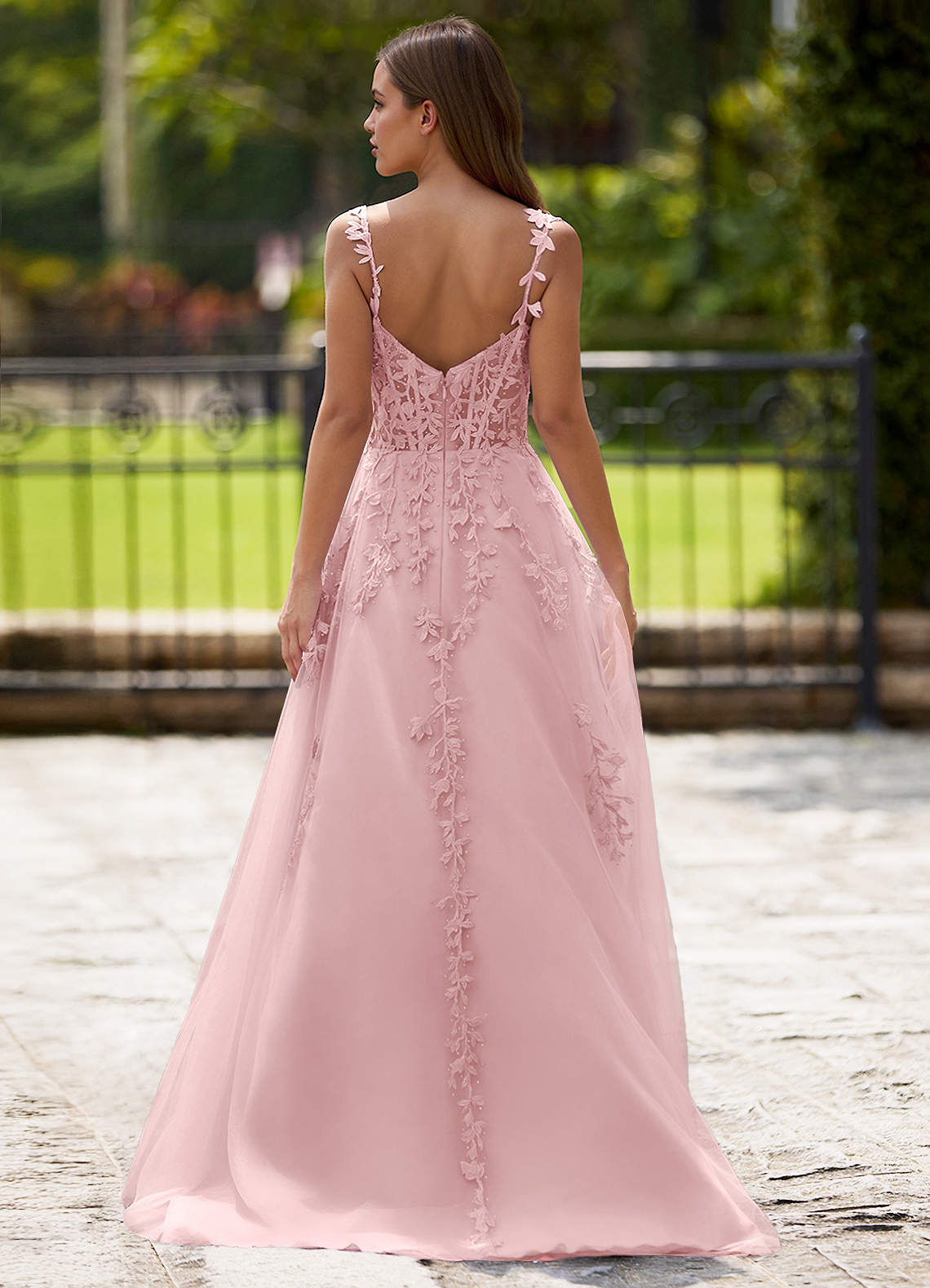 Dreamscape Blushing Pink A-Line Prom Dress  Dress - WSBYTLP