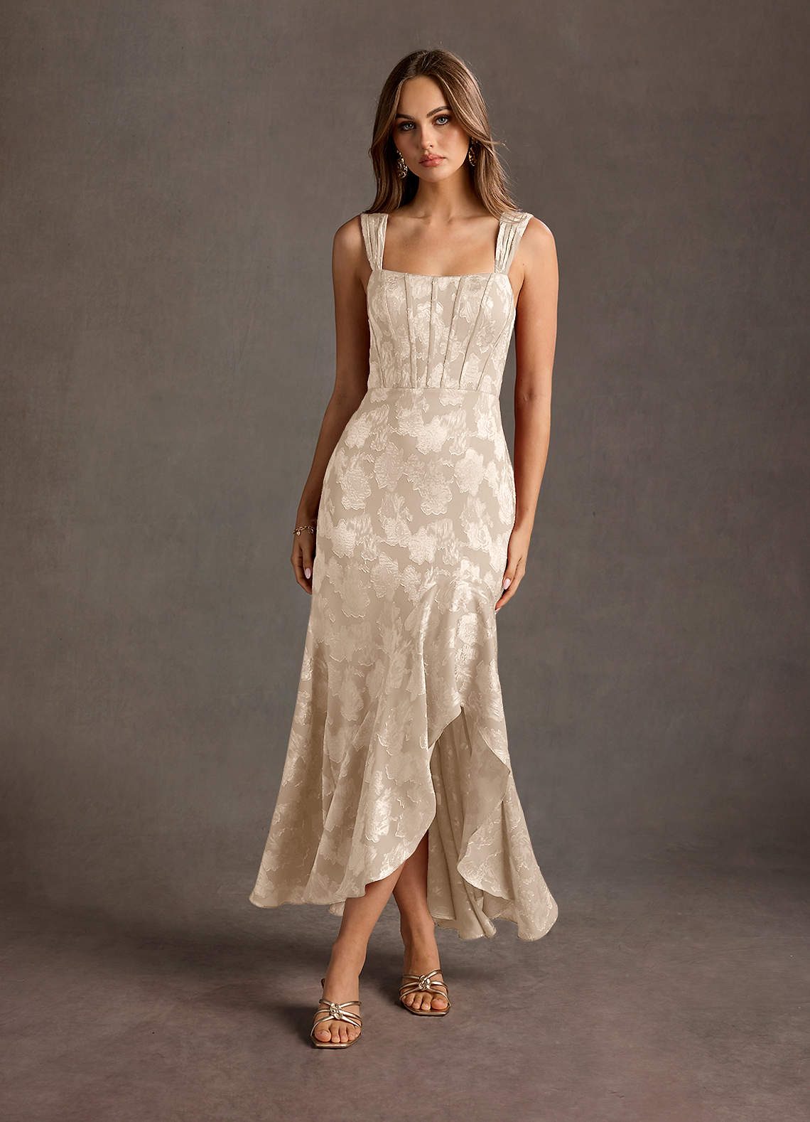 Saskia Cream Maxi Dress  Dress - WSBYTLP