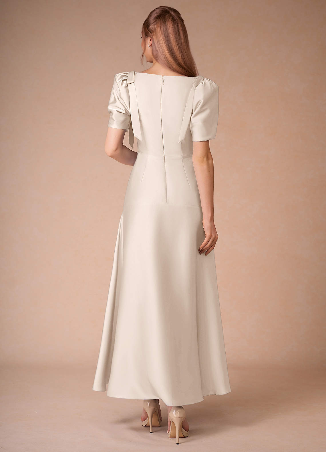 Rosaline Cream Maxi Dress  Dress - WSBYTLP
