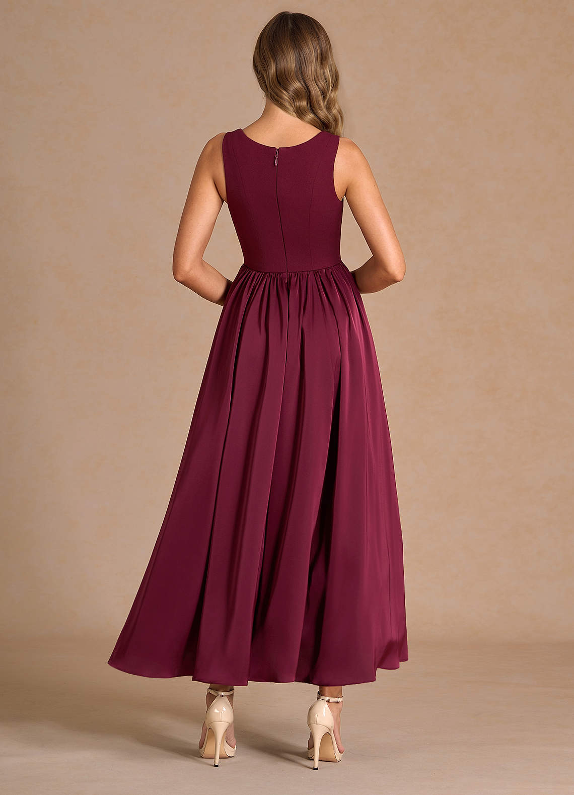 Cate Wine Maxi Dress  Dress - WSBYTLP