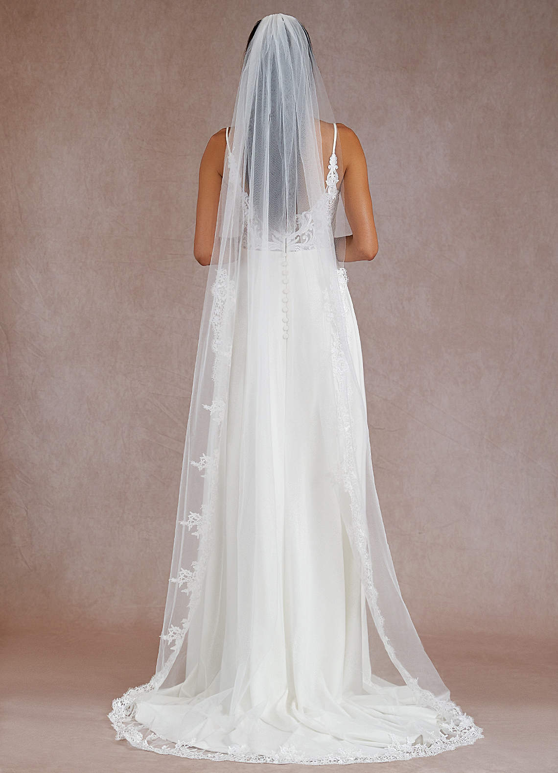 Hope Lace Chapel Length Veil - WSBYTLP