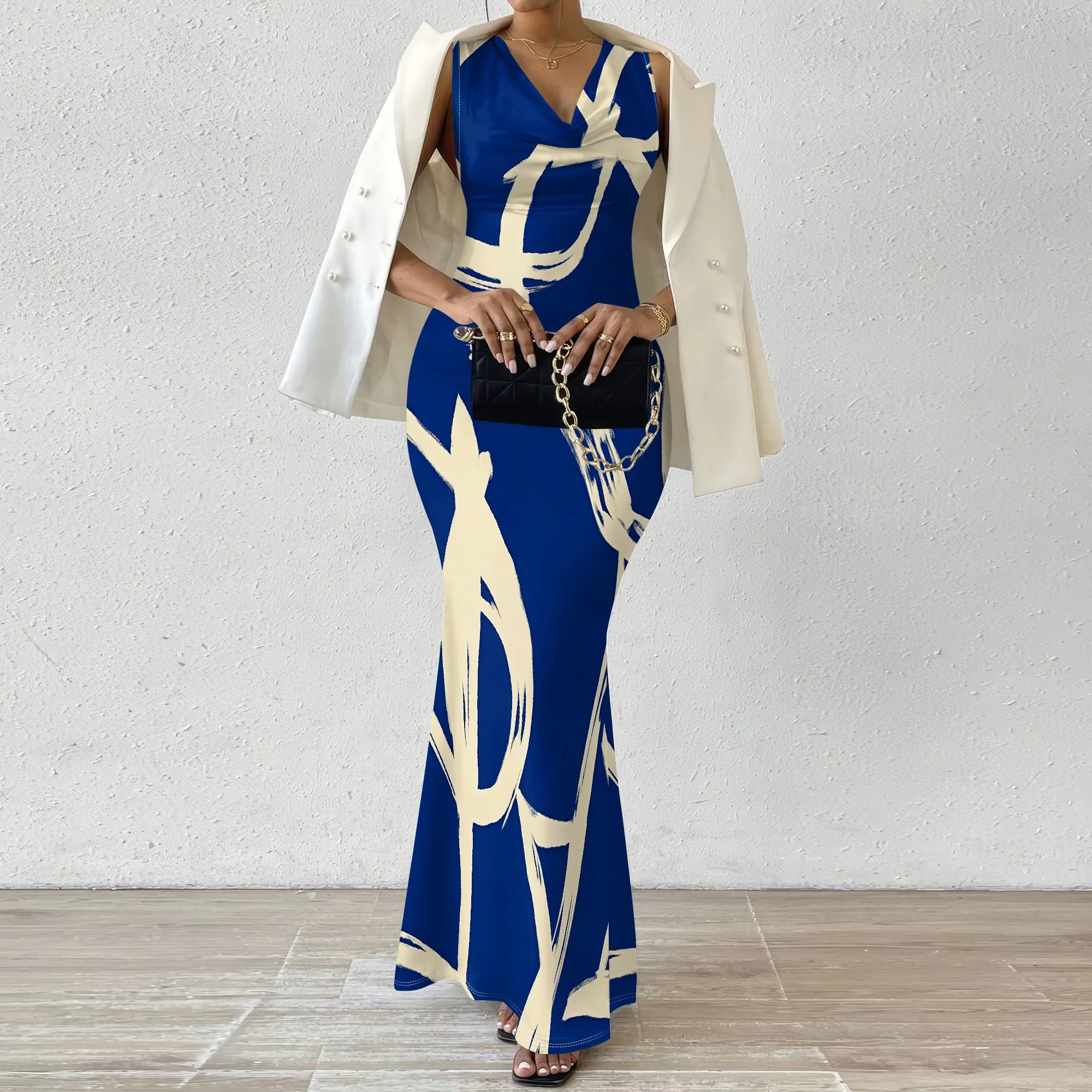 Summer Mermaid Maxi Dress - SCFUDI
