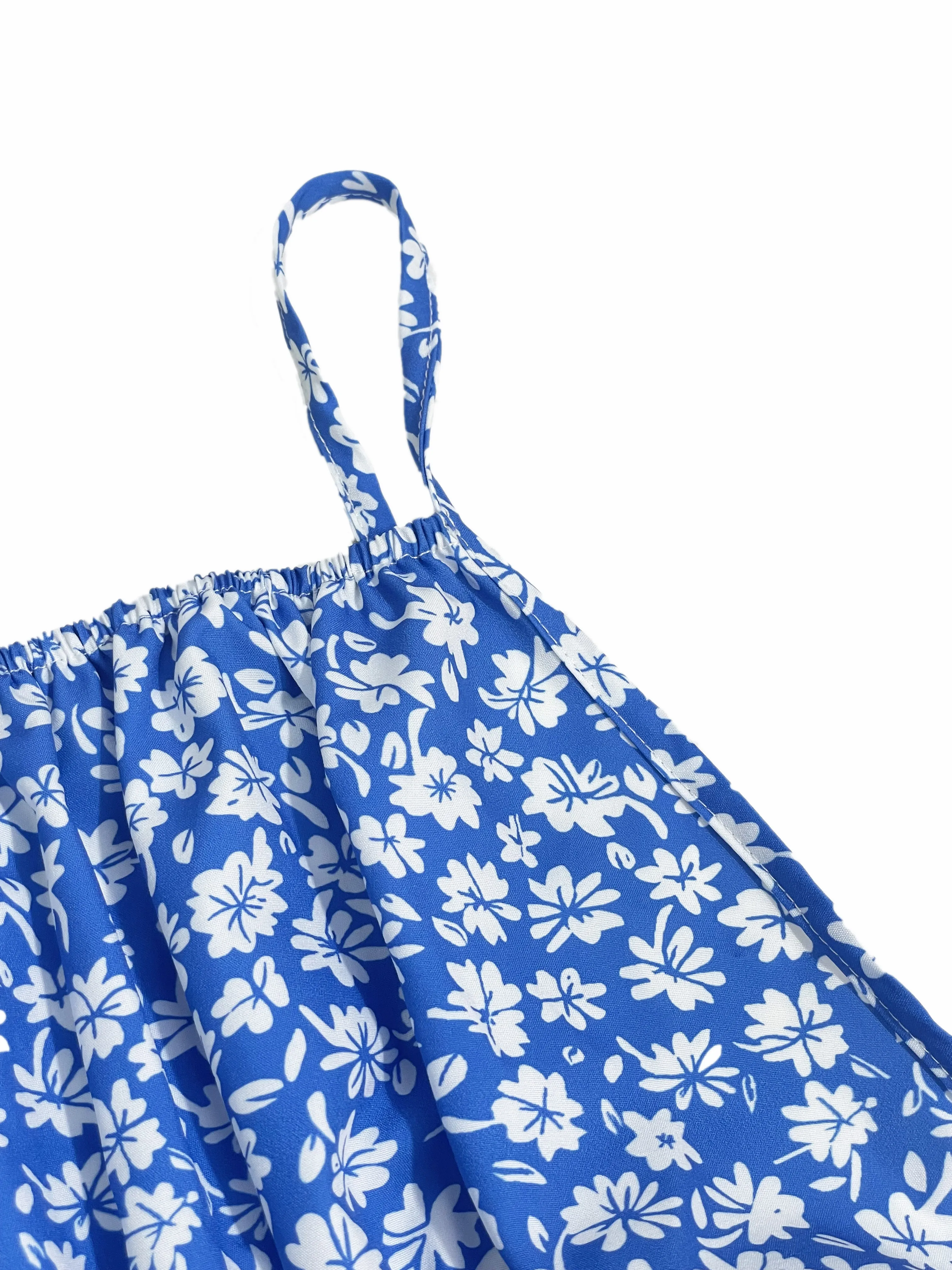 Floral Spaghetti Strap Cami Dress - SCFUDI