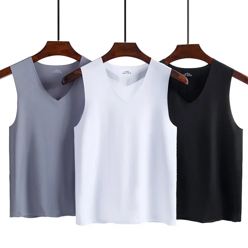 Men V-Neck Seamless Tank - SCFUDI