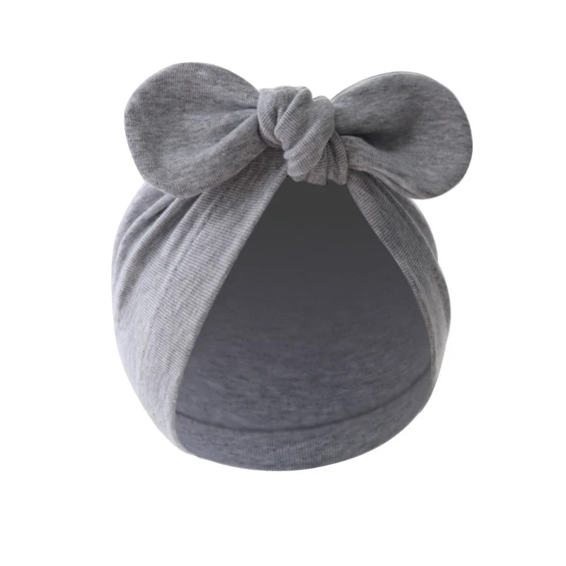 Newborn Solid Bow Beanie - SCFUDI