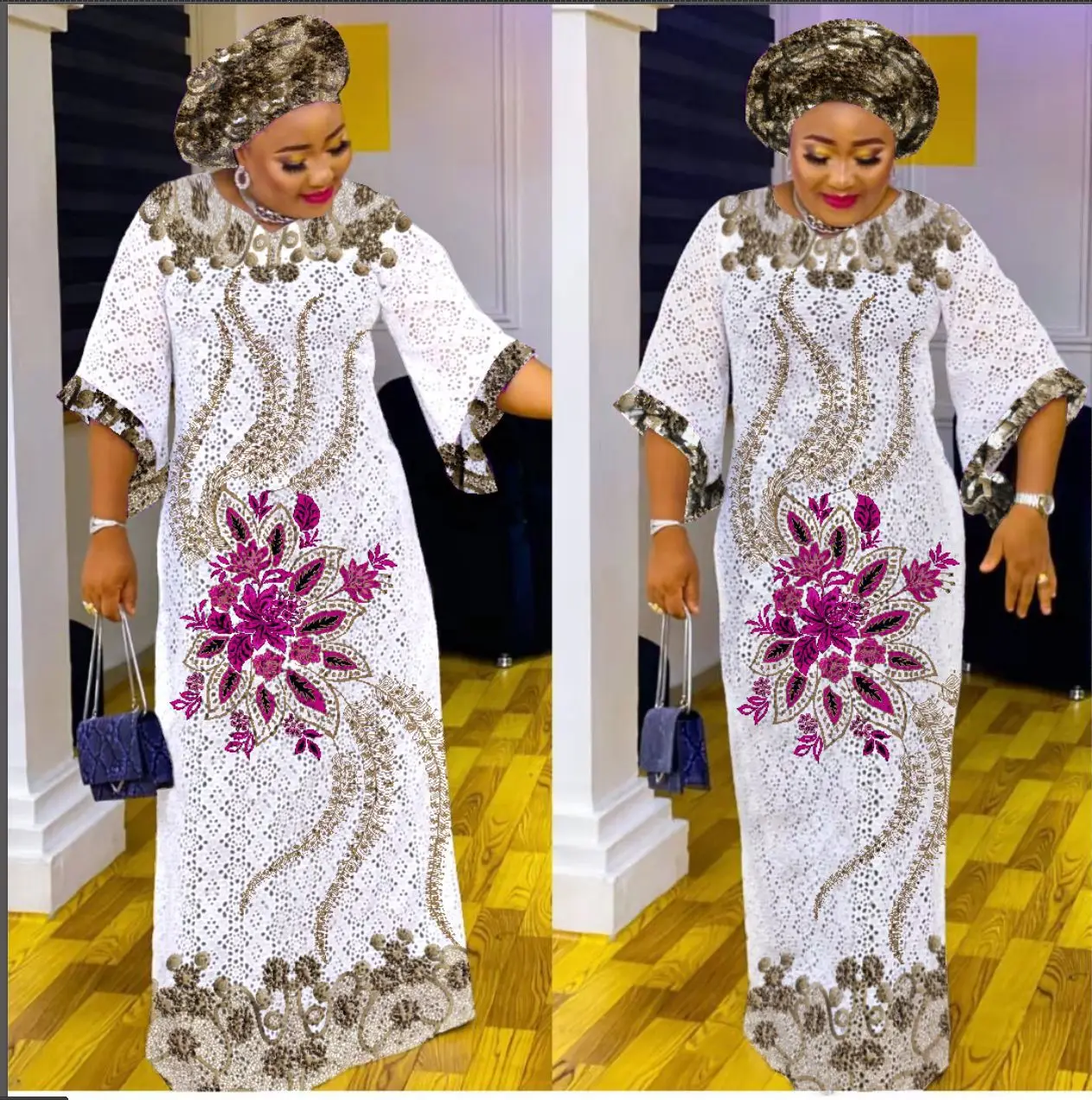 Elegant Kaftan Maxi Dress - SCFUDI