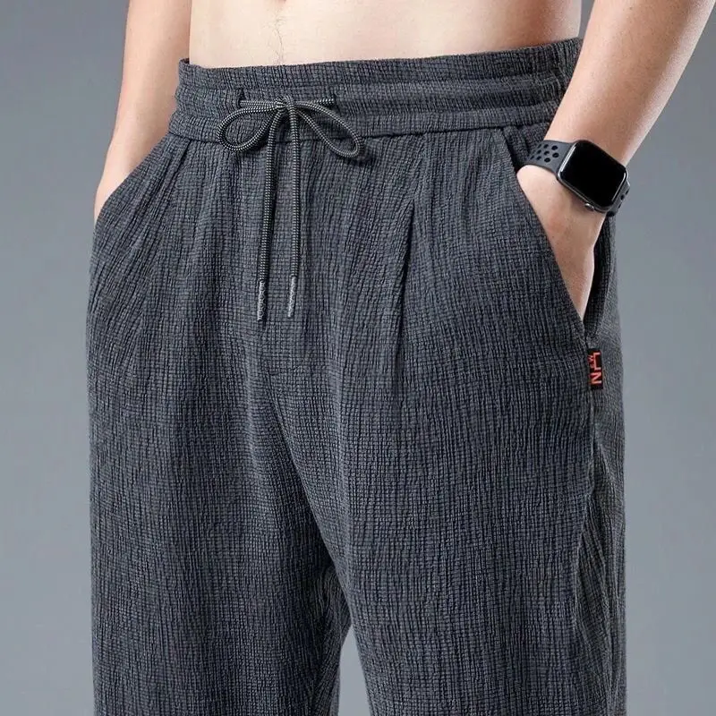 Men's Linen Jogger Pants - SCFUDI