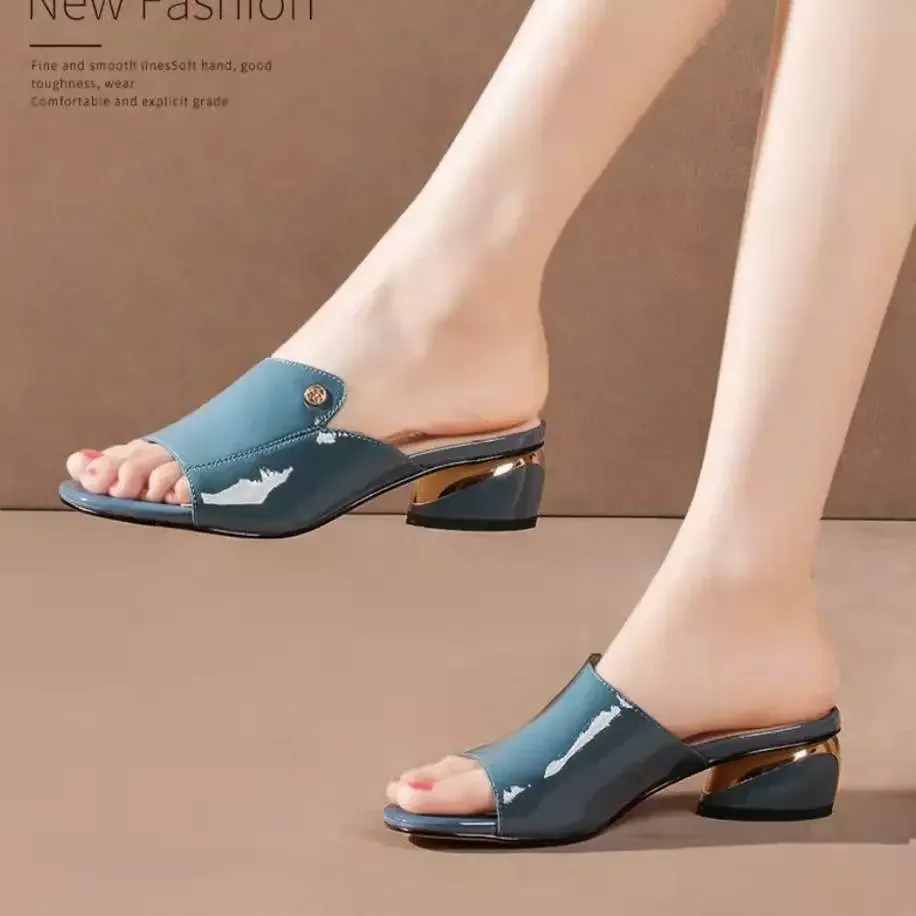 Soft Heeled Summer Sandals - SCFUDI
