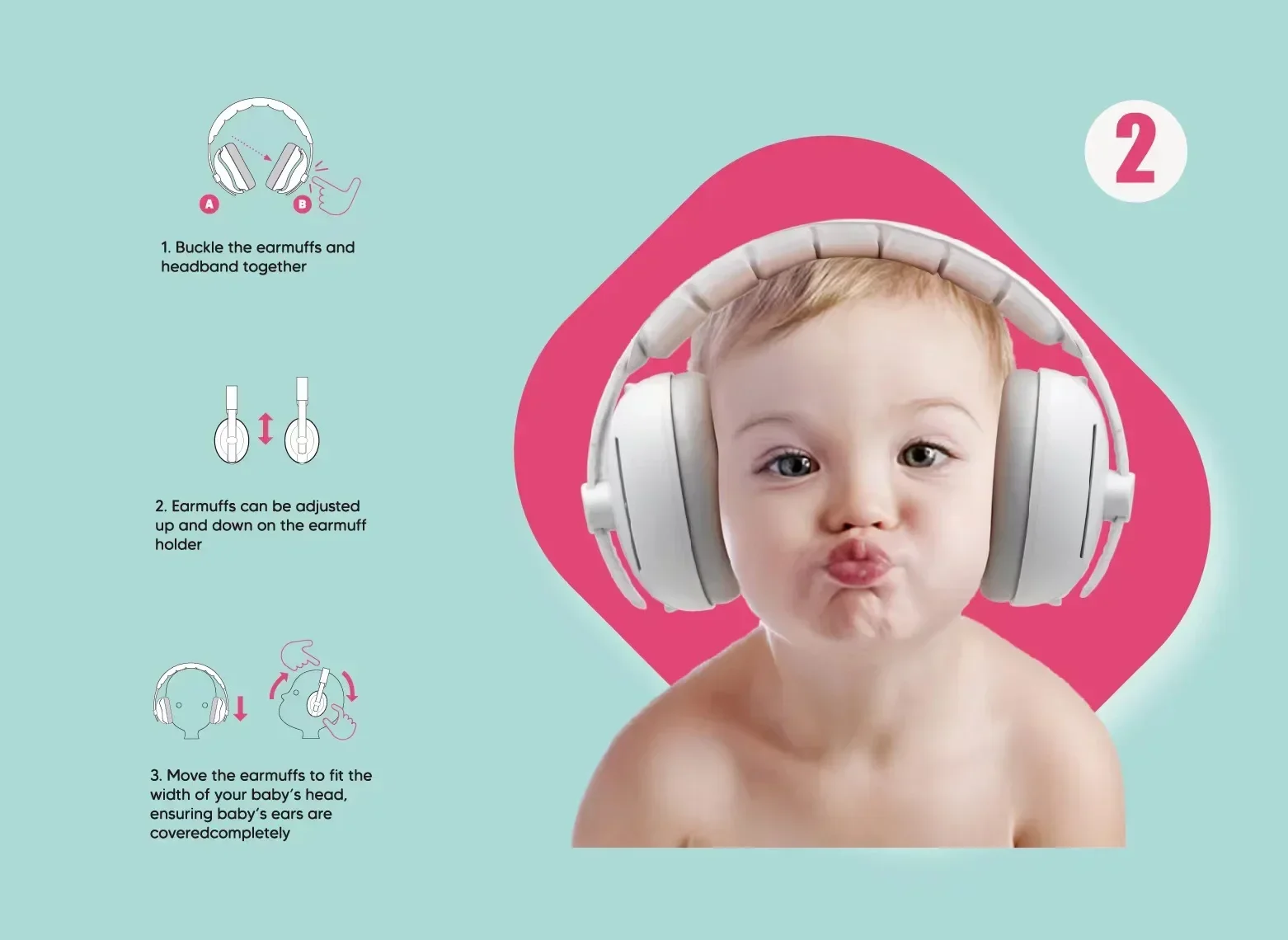 Convertible Baby Noise Earmuffs - SCFUDI