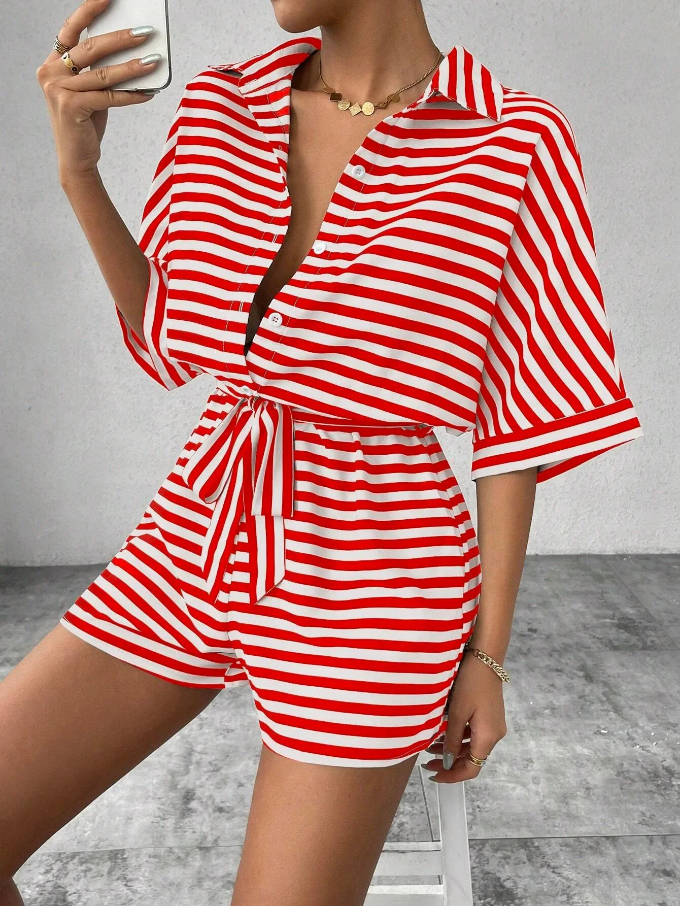 Women’s Summer Casual Striped Set - SCFUDI