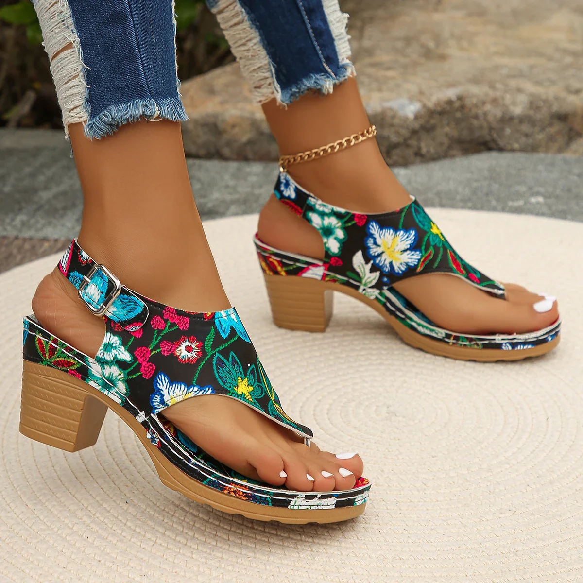 Summer Women Chunky Sandals - SCFUDI