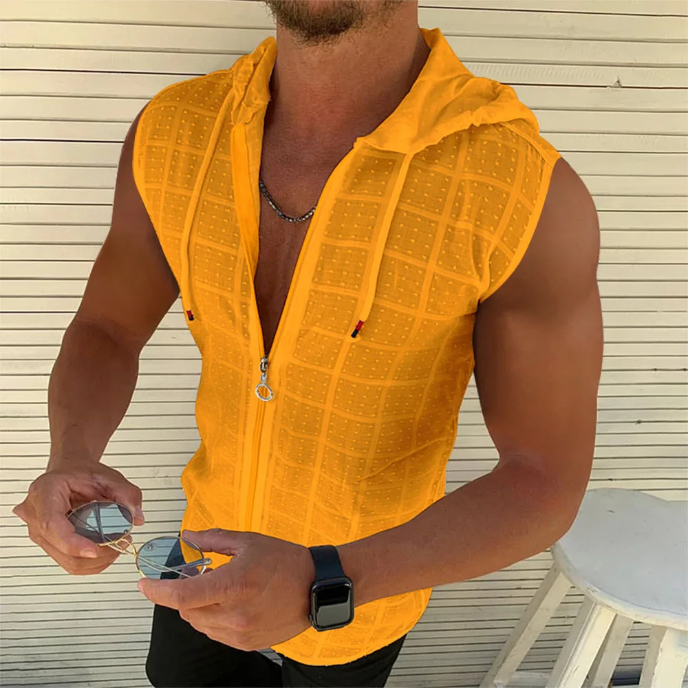 Men's Beach Hooded Tank - SCFUDI