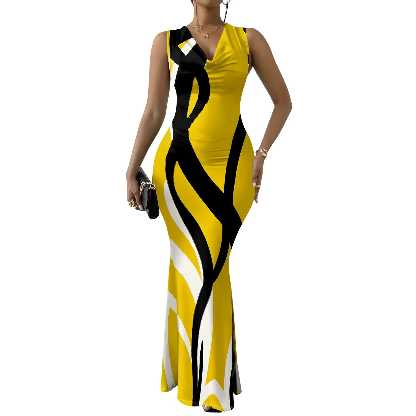 Summer Mermaid Maxi Dress - SCFUDI