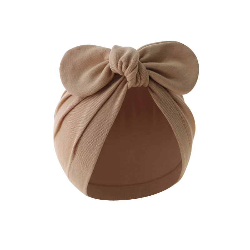 Newborn Solid Bow Beanie - SCFUDI