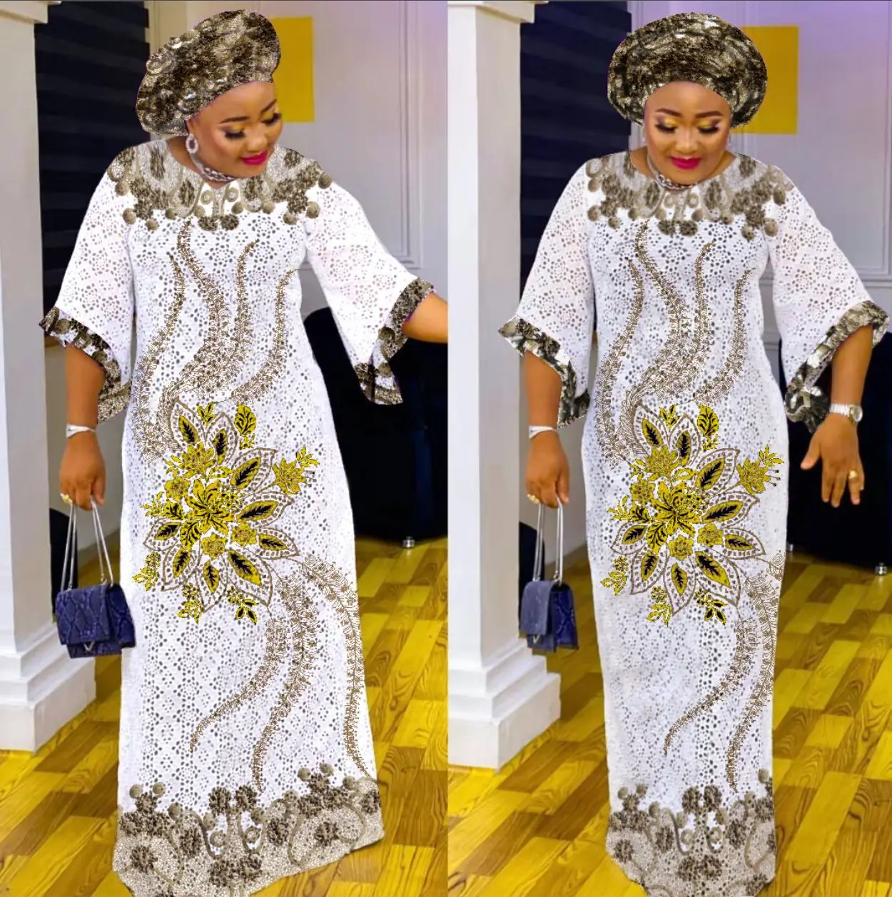 Elegant Kaftan Maxi Dress - SCFUDI