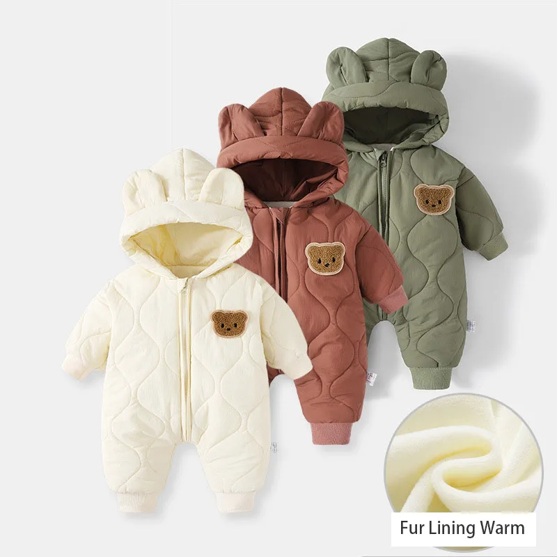 Fleece Padded Baby Romper - SCFUDI