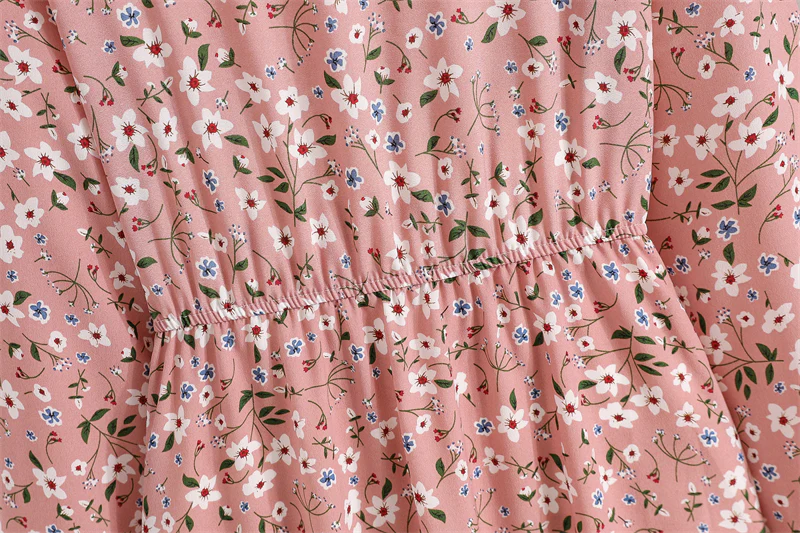 Floral Bohemian Chiffon Maxi Dress - SCFUDI