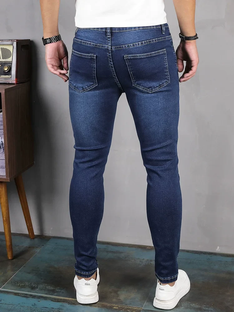 Mens Skinny Pencil Jeans - SCFUDI