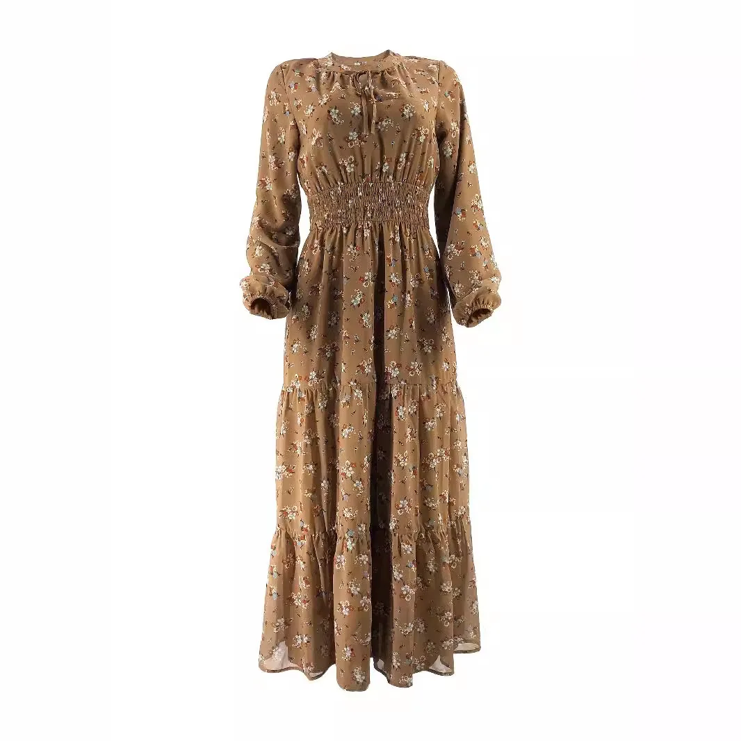Long Robe Floral Dress - SCFUDI