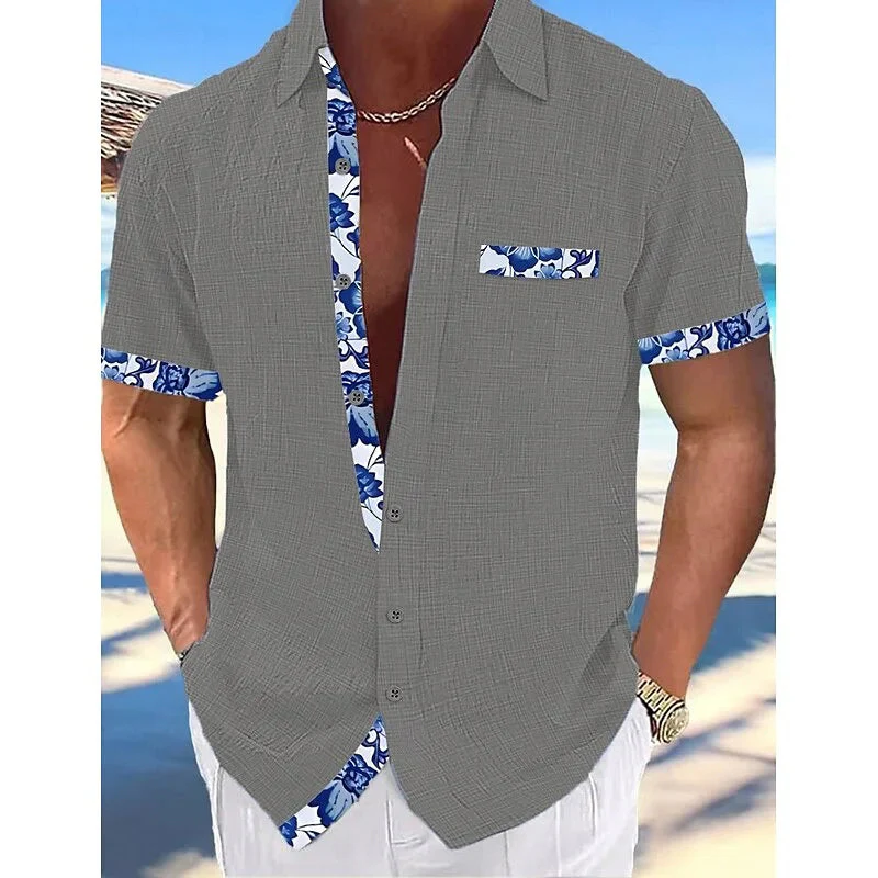 Men's Summer Linen Shirt - SCFUDI