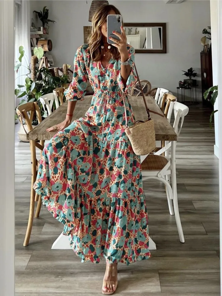 Summer Boho Casual Dress - SCFUDI