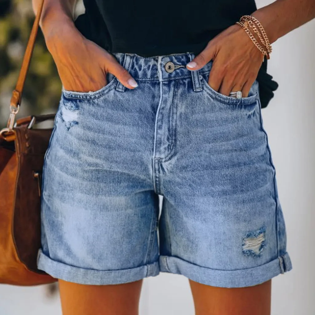 Pocket Denim Summer Shorts - SCFUDI