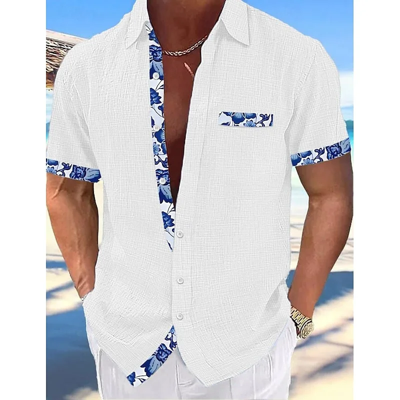 Men's Summer Linen Shirt - SCFUDI