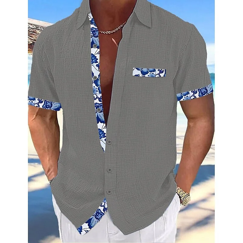Men's Summer Linen Shirt - SCFUDI