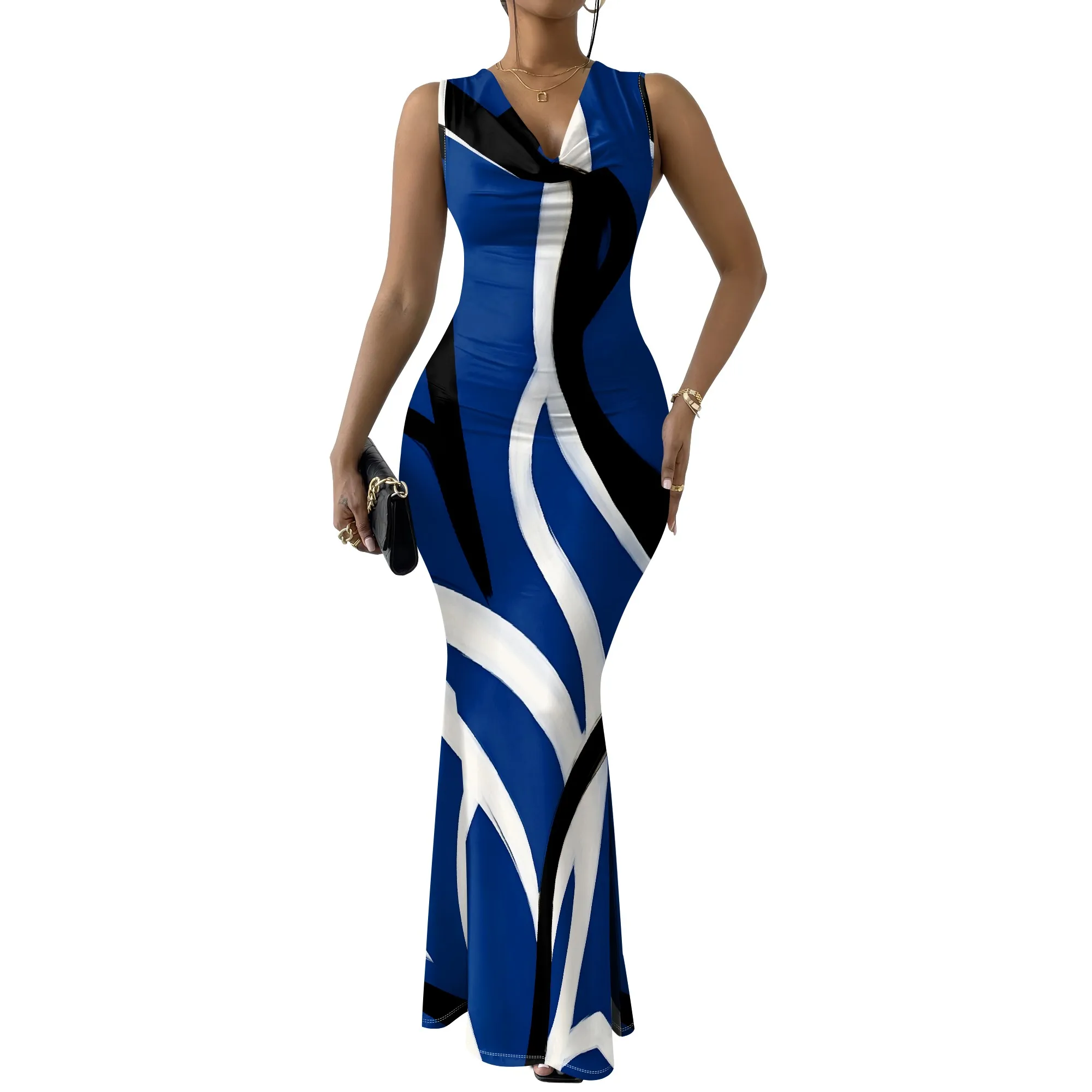 Summer Mermaid Maxi Dress - SCFUDI