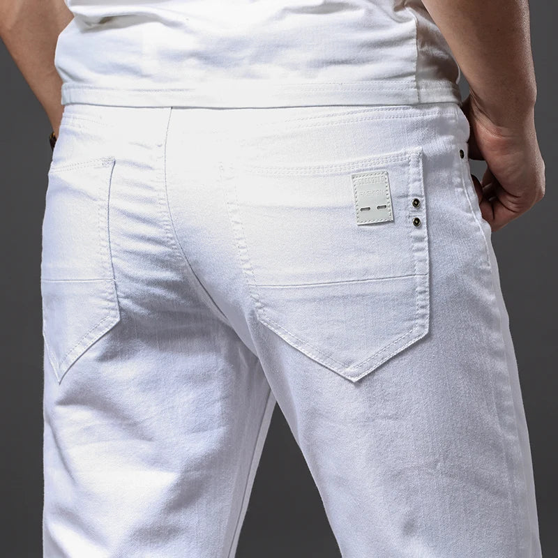 Fashionable White Men’s Pants - SCFUDI