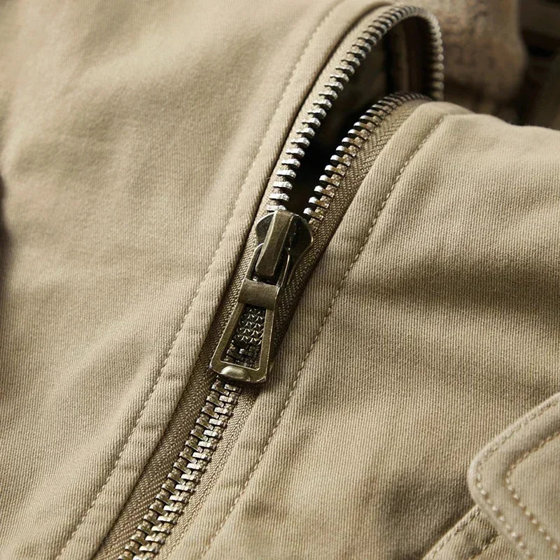 Men's Wool Collar Jacket - SCFUDI