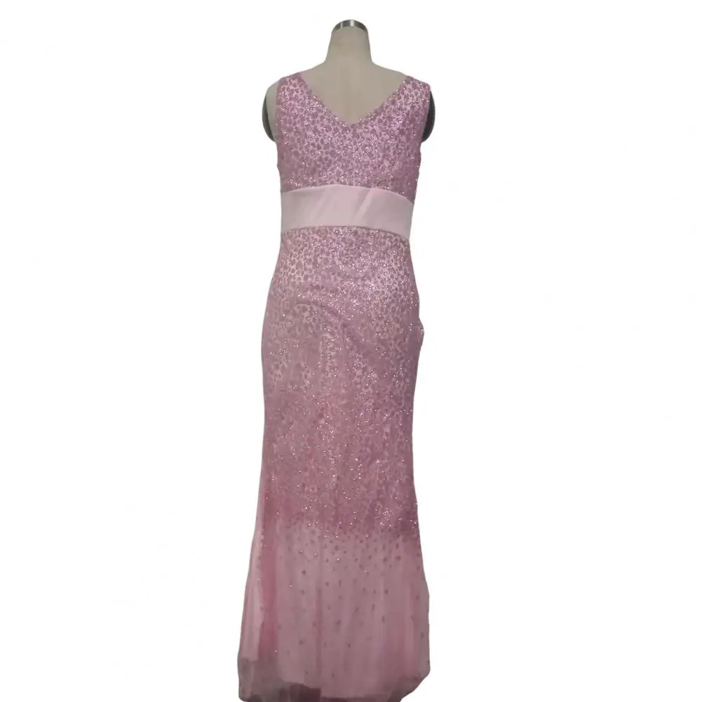 Sequin Mesh Evening Party Dress - SCFUDI