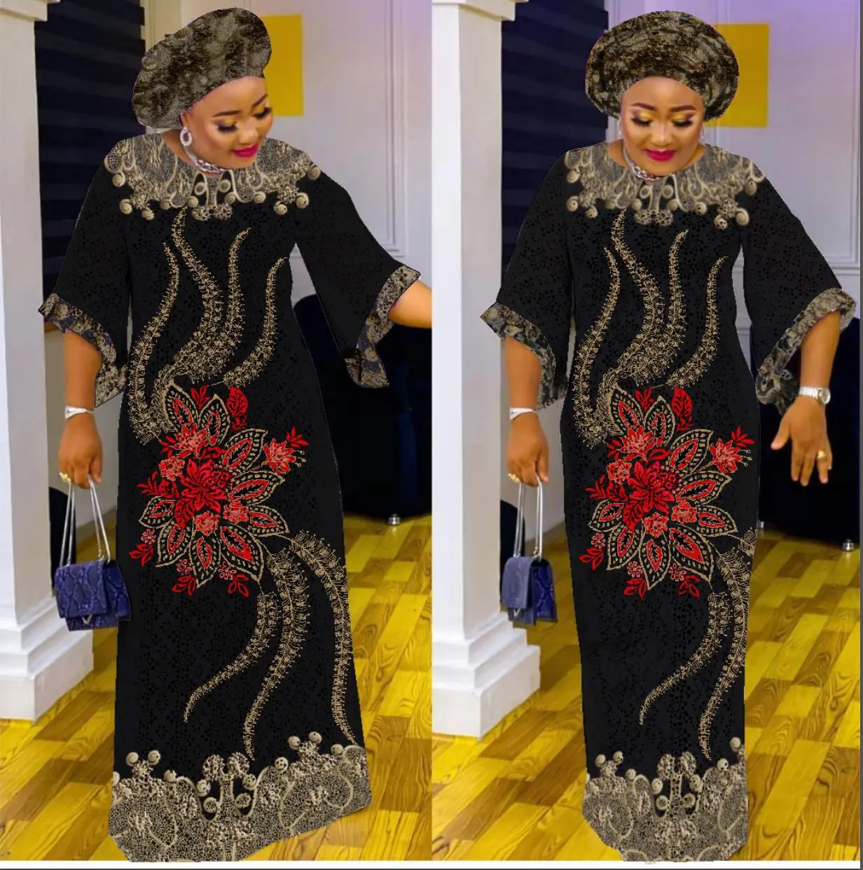 Elegant Kaftan Maxi Dress - SCFUDI