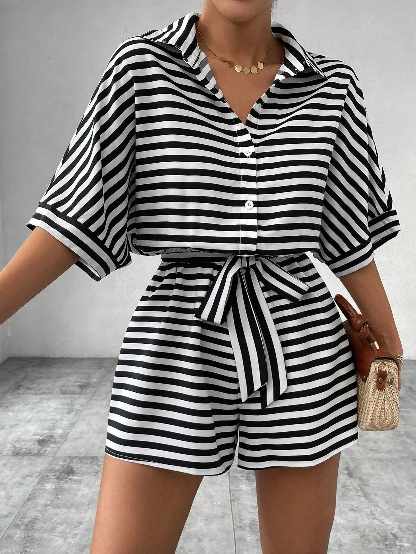 Women’s Summer Casual Striped Set - SCFUDI