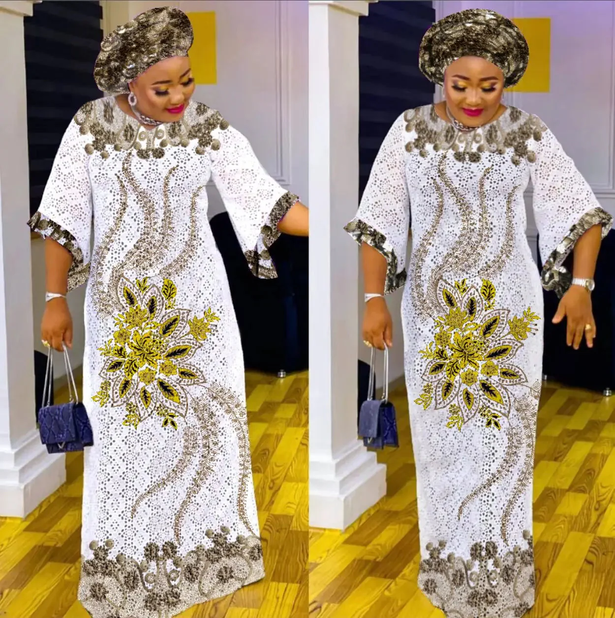 Elegant Kaftan Maxi Dress - SCFUDI