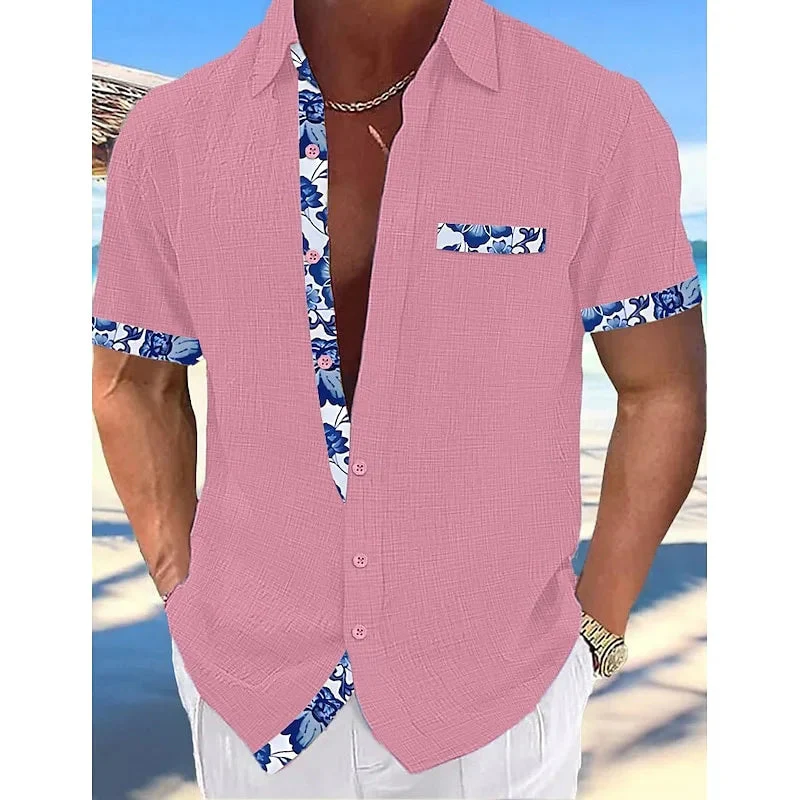 Men's Summer Linen Shirt - SCFUDI