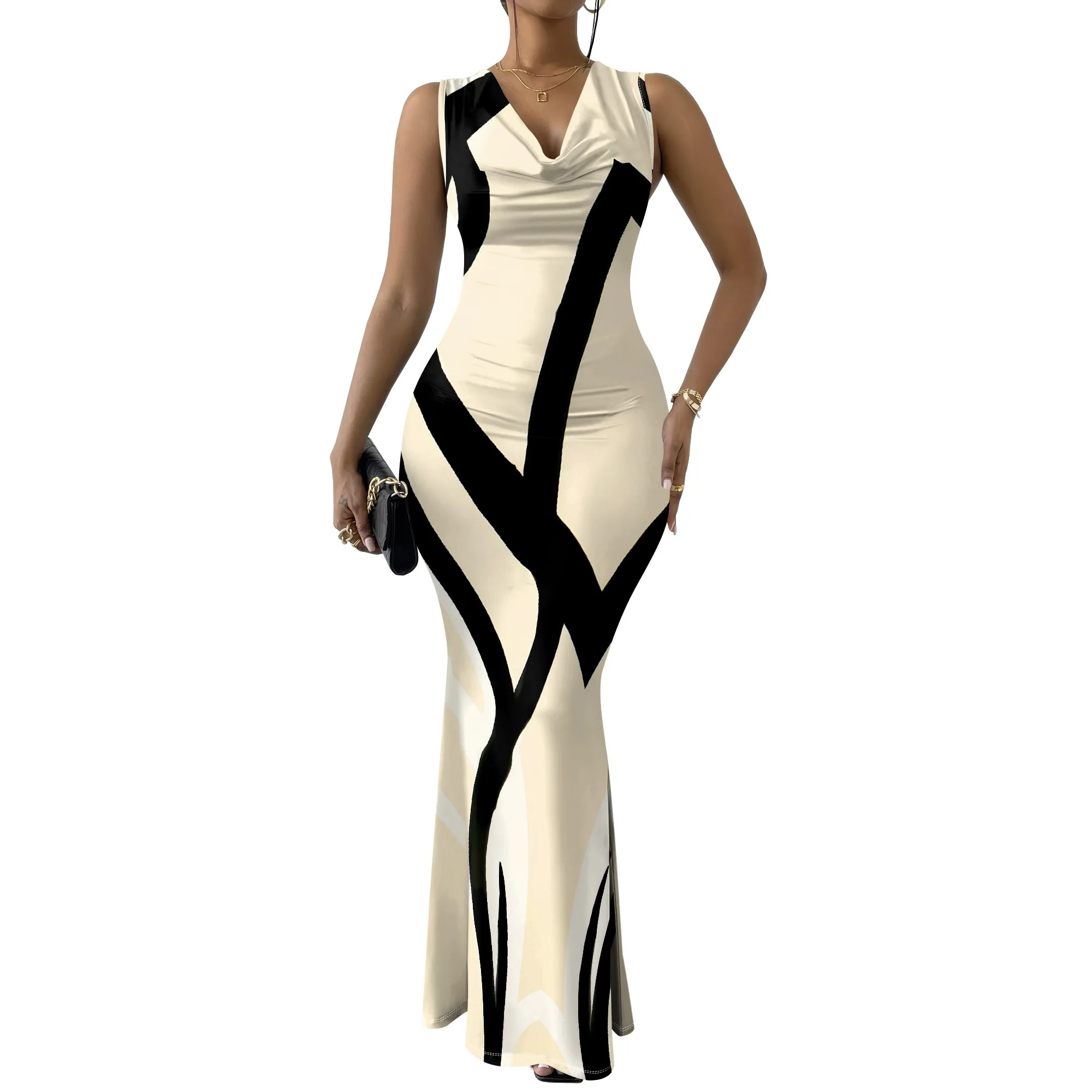 Summer Mermaid Maxi Dress - SCFUDI