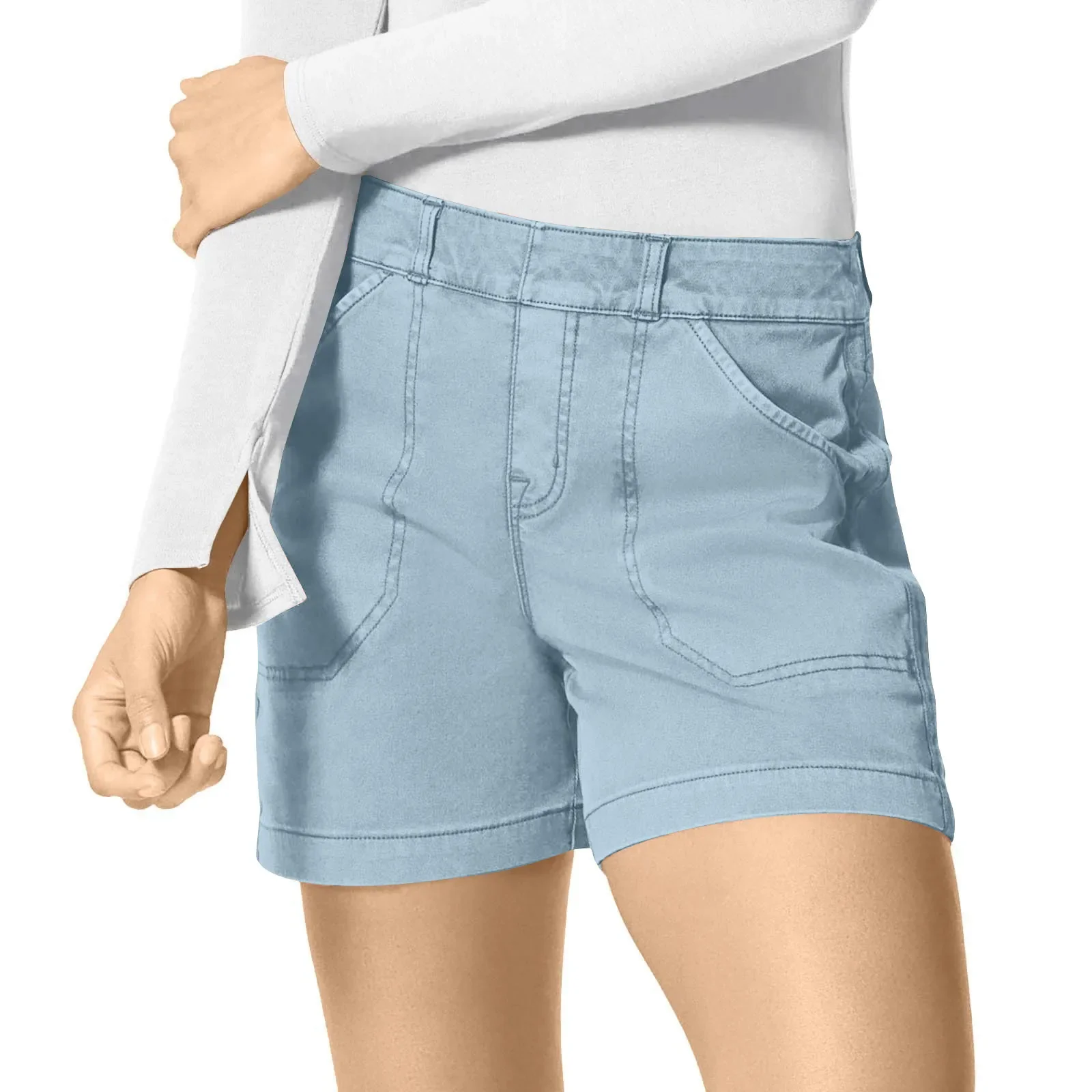 Summer Stretch Denim Shorts - SCFUDI