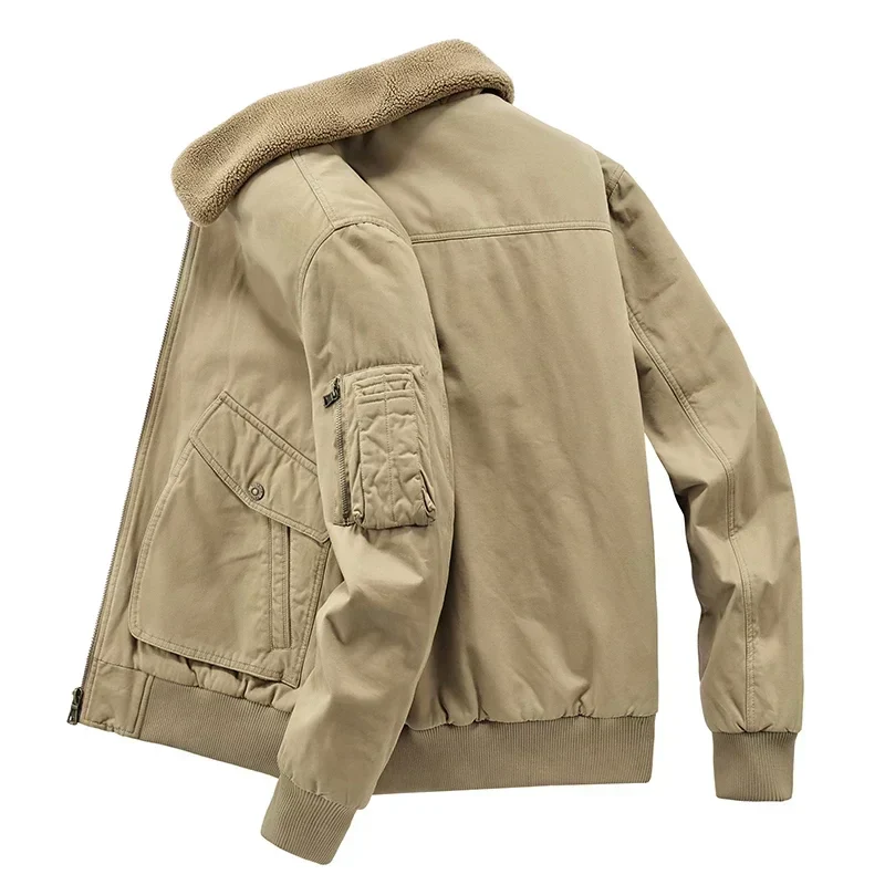 Men's Wool Collar Jacket - SCFUDI