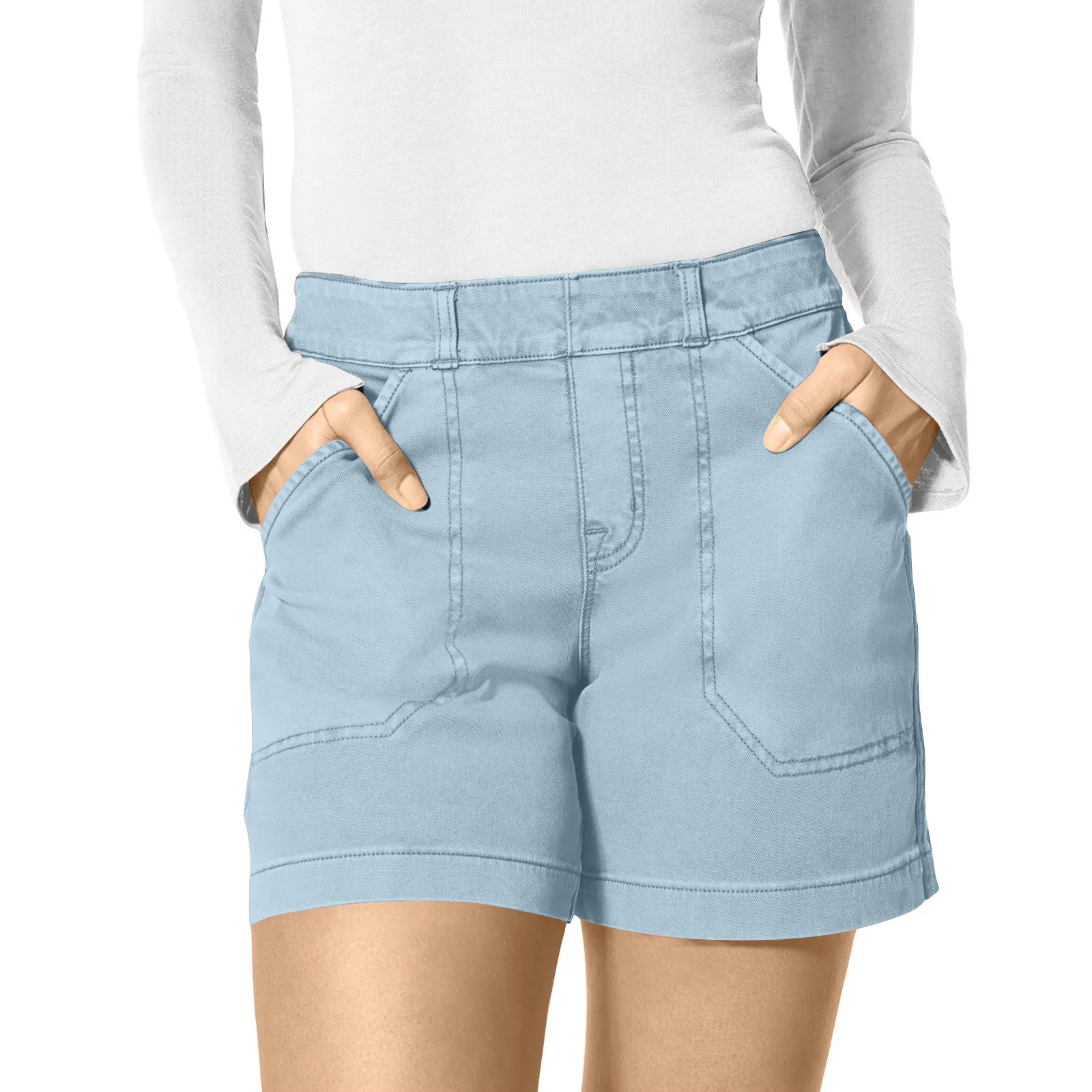 Summer Stretch Denim Shorts - SCFUDI