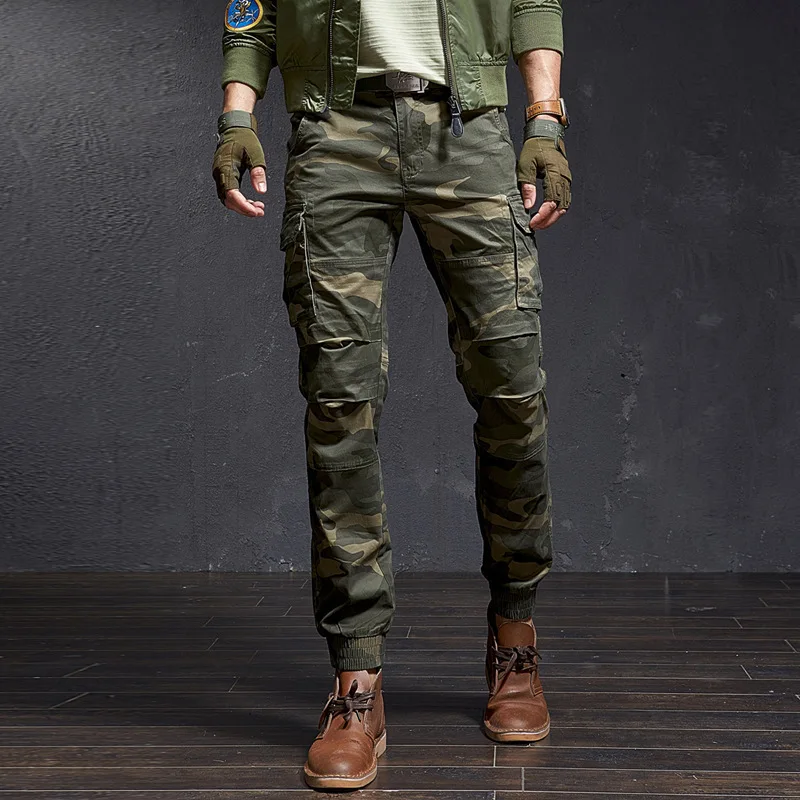 Slim Camouflage Cargo Pants - SCFUDI