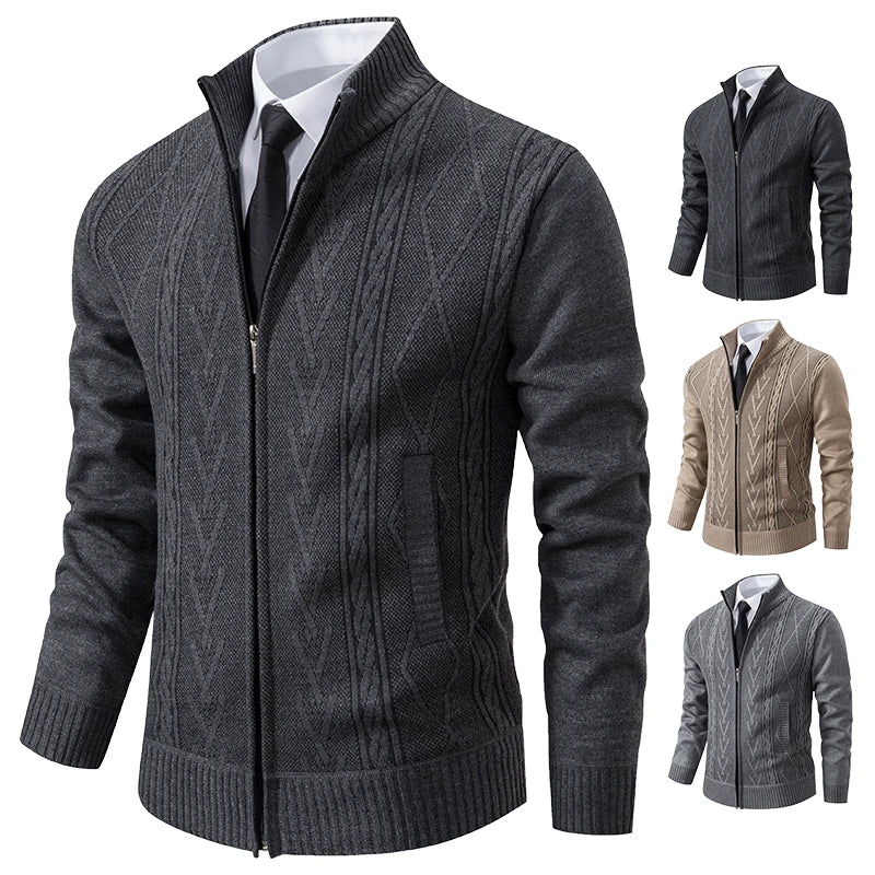 Men's Knitted Sweater Coat - SCFUDI