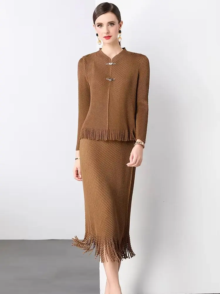 Spring Vintage Pleated Set - SCFUDI