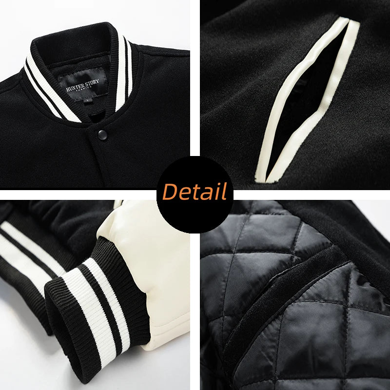 Casual Baseball Jacket for Men - SCFUDI